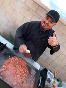 Manny Cooking Heavenly Tacos in Eastvalle, CA